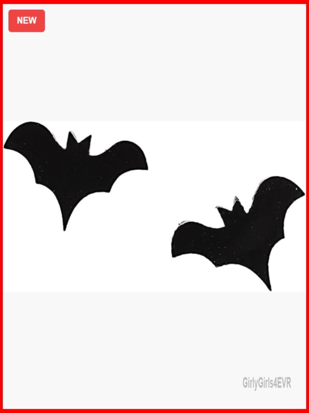 Black Bat Stud Earrings, Acrylic Stainless Steel, Halloween Fall Gift